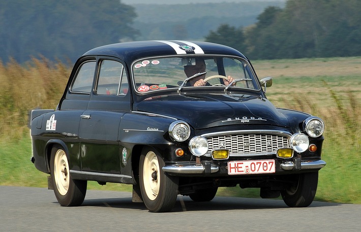 SKODA mit sieben Fahrzeugklassikern bei der Sachsen Classic Rallye am Start SKODA mit sieben Fahrzeugklassikern bei der Sachsen Classic Rallye am Start