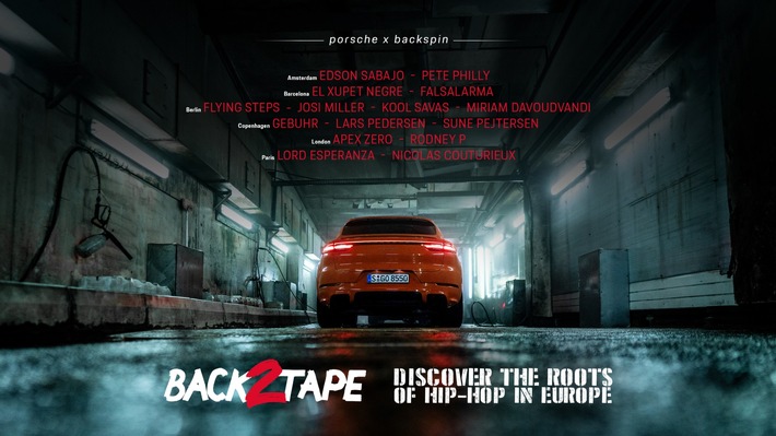 Porsche präsentiert Hip-Hop-Dokumentation „Back 2 Tape“ / Ab sofort auf Instagram, TikTok, YouTube, Spotify und im Porsche Newsroom