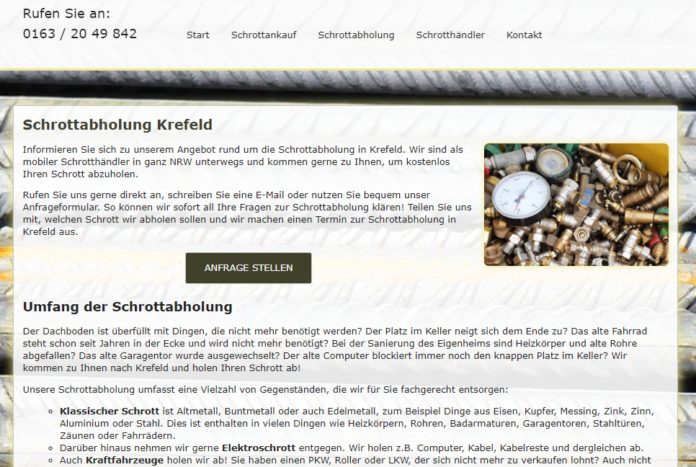 Glockenklang und Musik: eine Tradition beim Abholen von Metall in Mülheim an der Ruhr