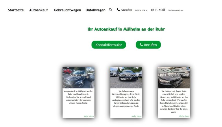 Autoankauf Wuppertal: Kostenlose Abholung in über all. Bei „ot-autoankauf.de