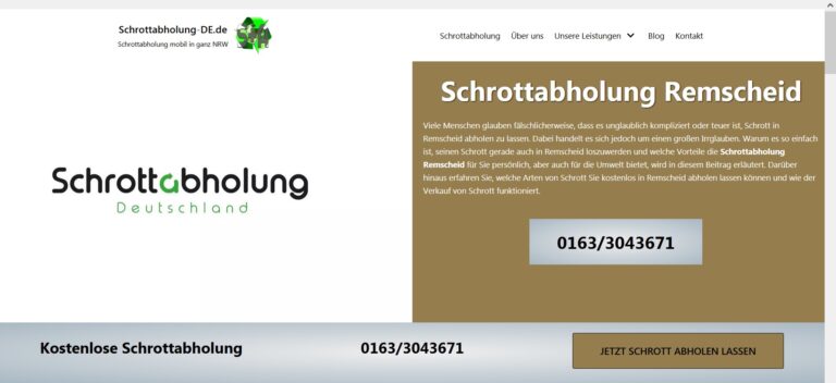 Schrottabholung Oberhausen : Schrottankauf und Schrottabholung in Oberhausen