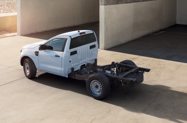 Neu: Ford Ranger als Fahrgestell-Variante – geländetaugliches Basisfahrzeug für maßgeschneiderte Aufbauten