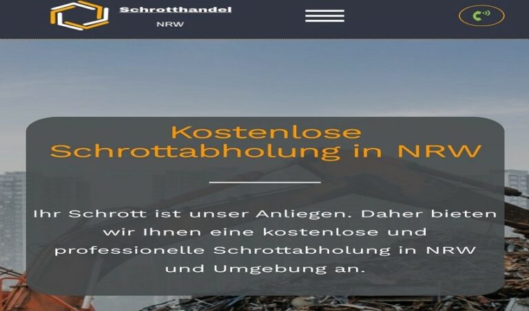 Professionelle Schrottabholung in NRW durch Mobile Schrotthändler