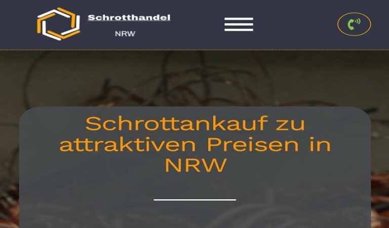Wir Kaufen Schrott und Metalle in NRW und Umgebung durch professionellen Schrotthandel