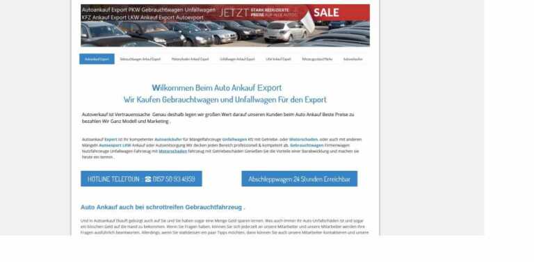 Unbesorgt KFZ verkaufen für den Export in Wolfsburg