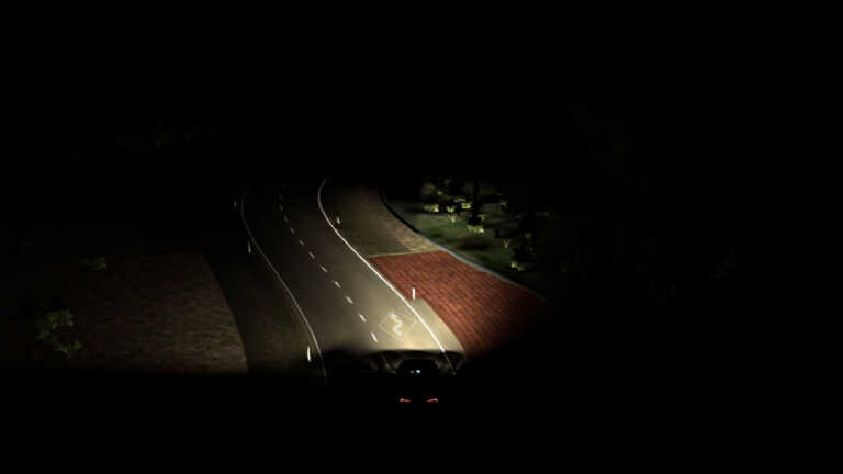 Ford testet zukunftsweisende Scheinwerfer-Projektionen, um die Augen der Autofahrenden auf der Straße zu halten