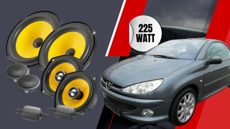 Testsieger Soundupgrade für Peugeot 206CC mit 225 Watt!