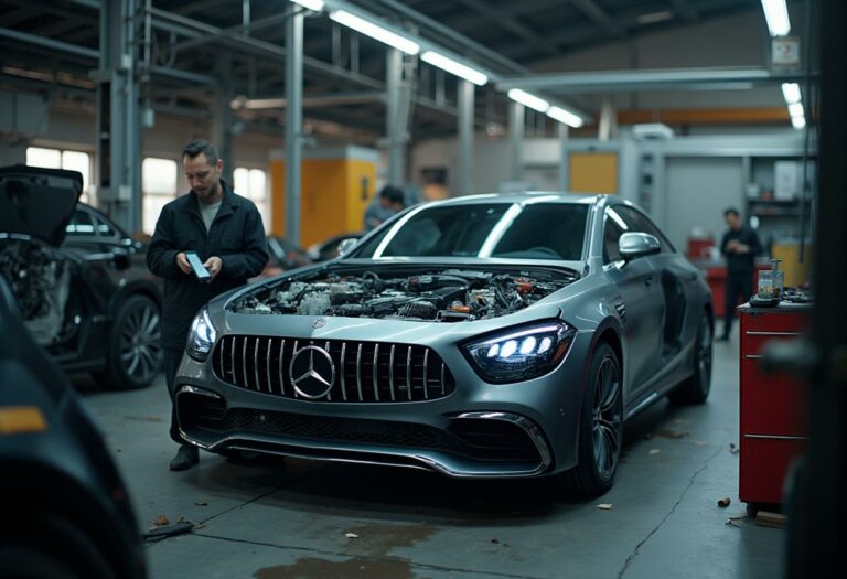 Warum der Mercedes CLS im Recyclingmarkt floriert: Eine Analyse der wertvollen Bauteile und ihrer Erträge