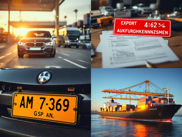 Autoexport für private Verkäufer: Alles, was Sie über rechtliche Rahmenbedingungen, Zulassung und Abmeldung wissen müssen, um Probleme zu vermeiden